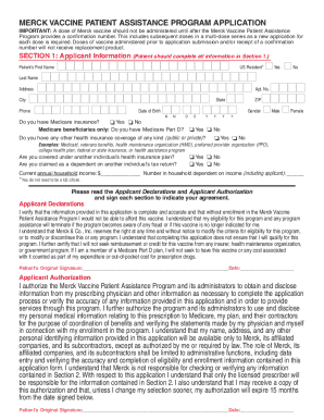 Printable Merck Patient Assistance Form