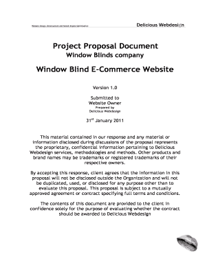E Commerce Proposal PDF  Form