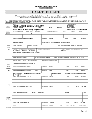 Virginia Report Accident Form