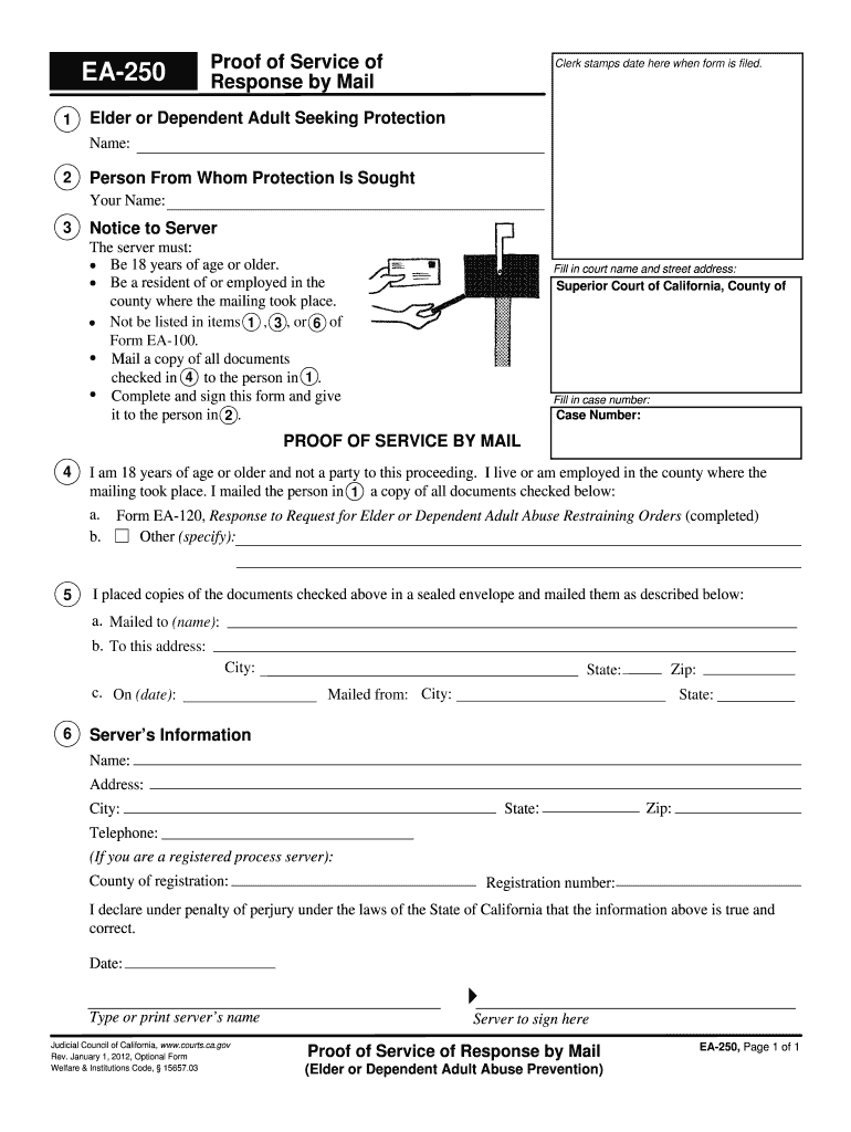 Ca 250 Form