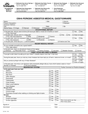 Medical Questionnaire  Form