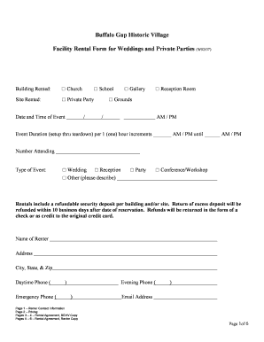 Wedding Decor Rental Contract Template  Form