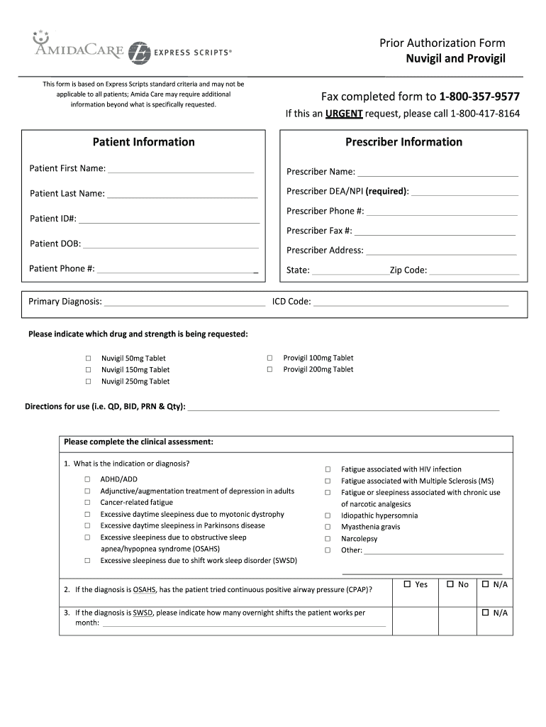  Express Scripts Prior Authorization Form for 2011