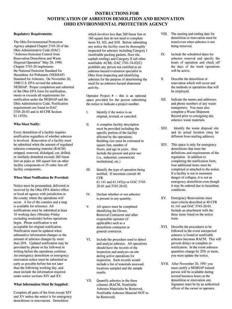 Notification Demolition  Form