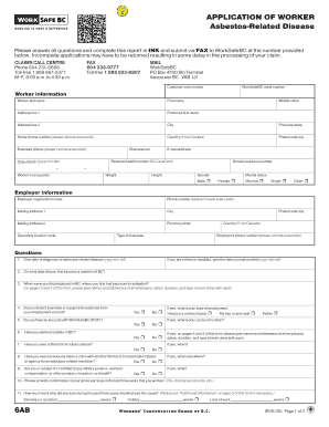  Form 6AB , WorkSafeBC 2008