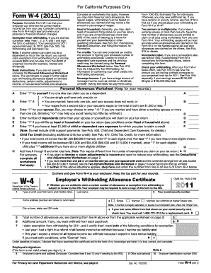 California W4  Form