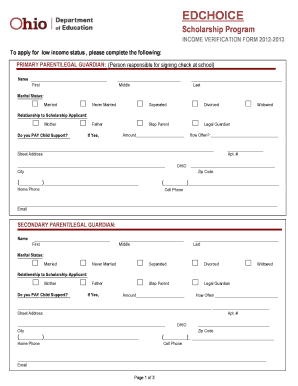 Ohio Ed Choice Forms