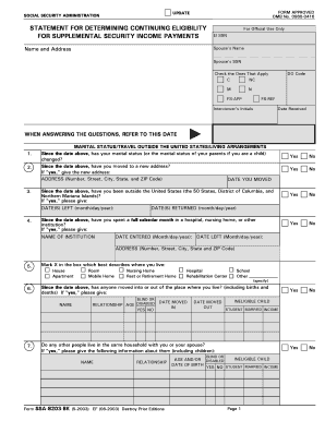 Ssa 8203  Form