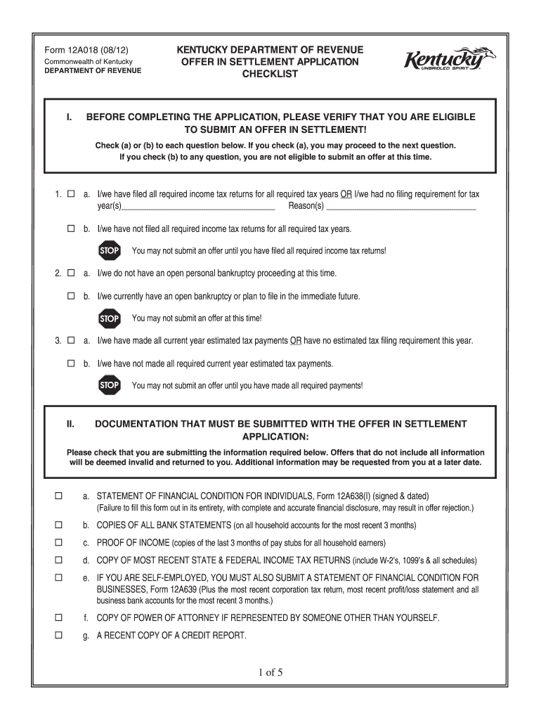  12a018  Form 2012