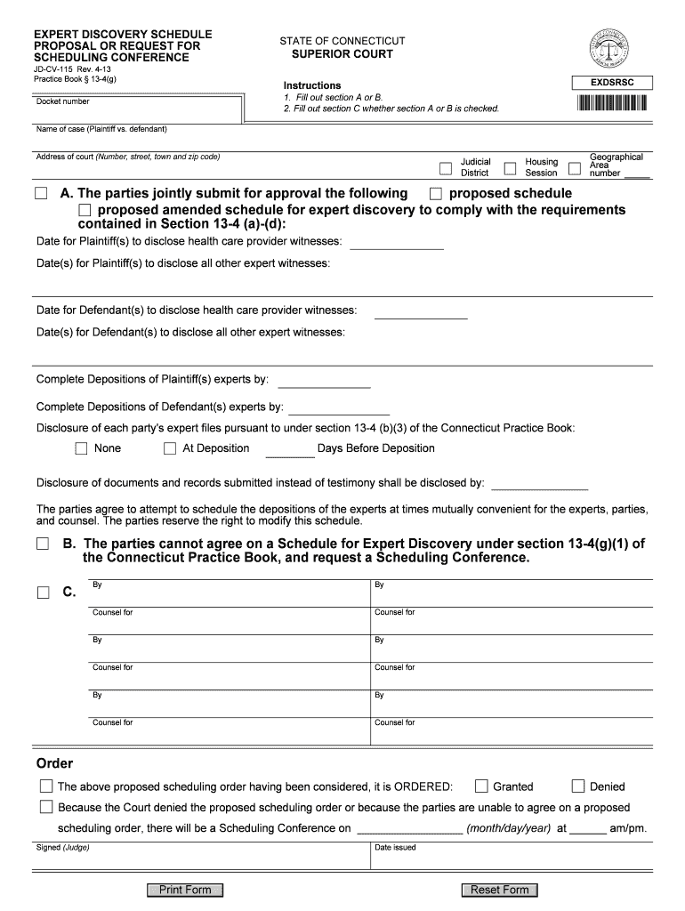  JD CV 115  Connecticut Judicial Branch  Jud Ct 2013