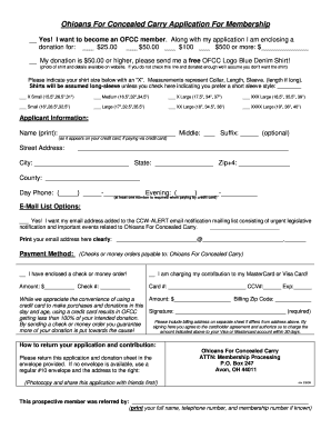 Ccw Application  Form
