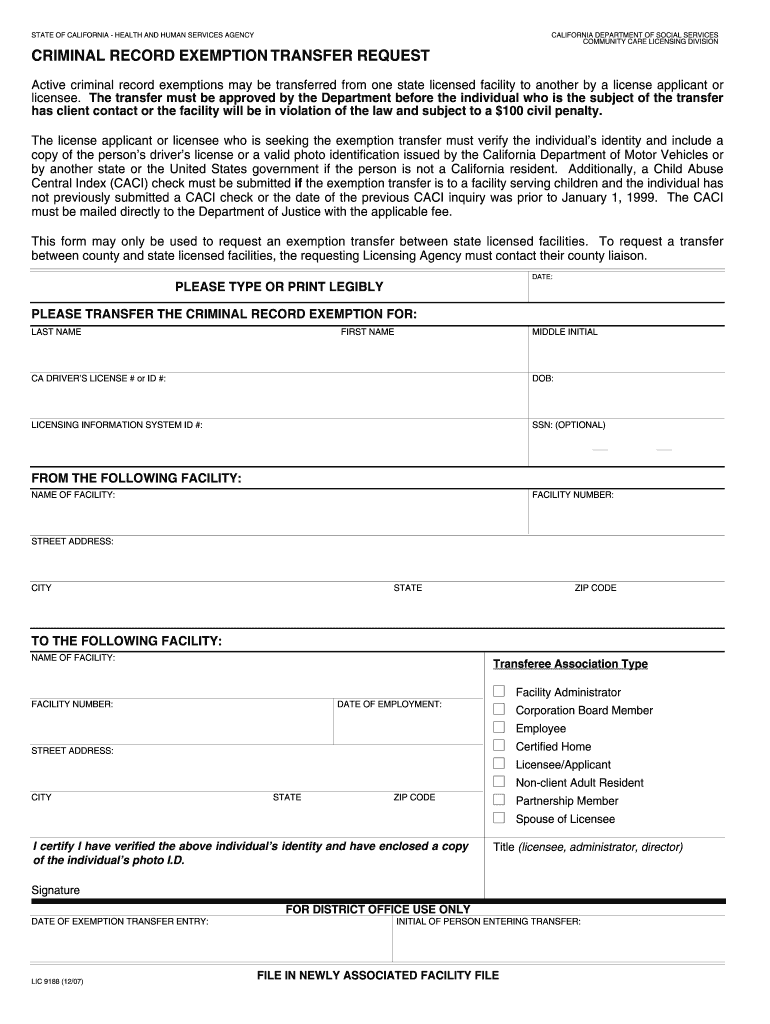 Lic 9188  Form