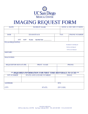 Radiology Report Form