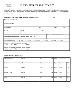 Job Application with Criminal Background Tennessee  Form