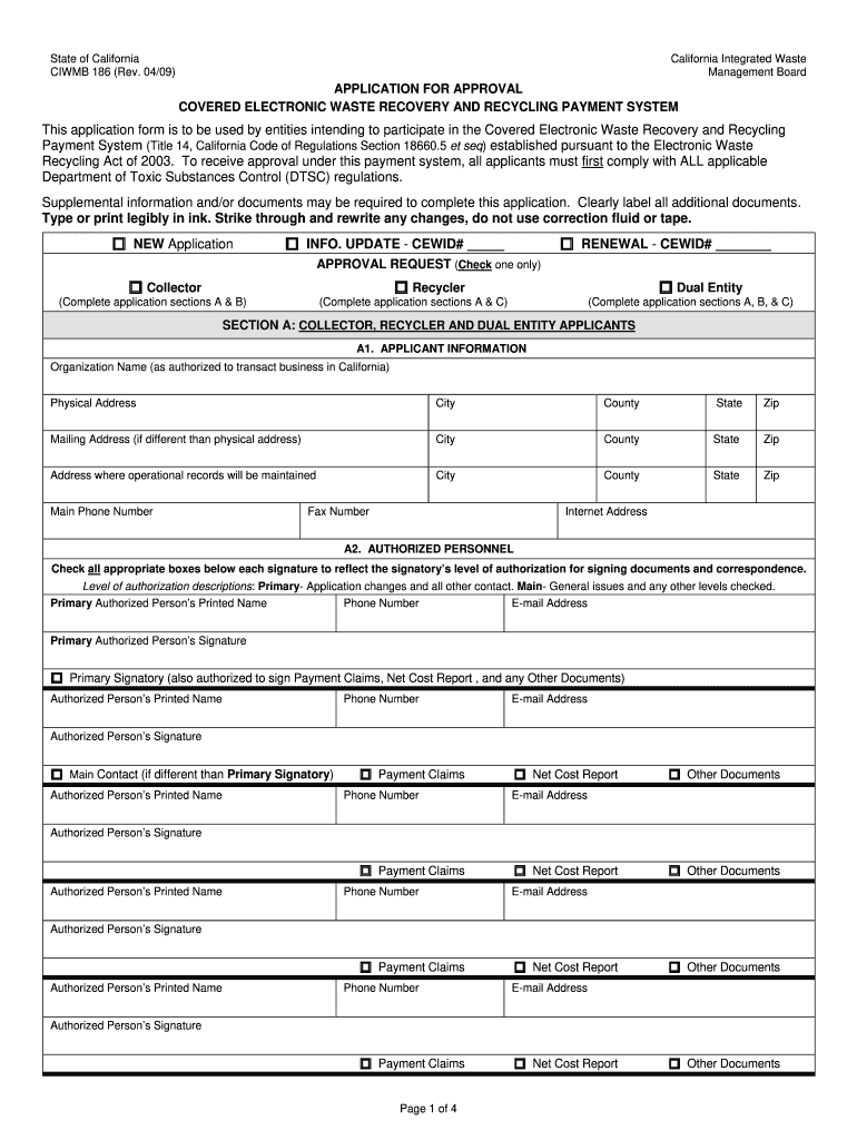 Get and Sign Form 186 2009