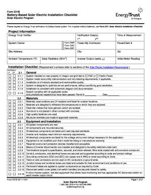 Solar Installation Checklist PDF  Form