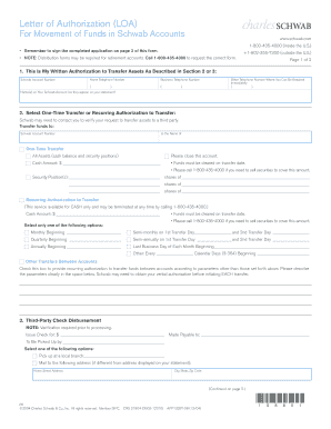 Schwab Proof of Funds Letter  Form