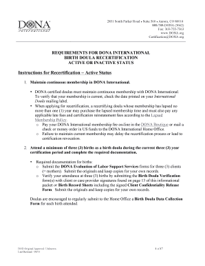 Recertification Fillable Printable  Form