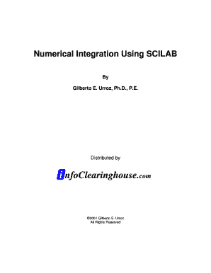 Trapezoidal Rule in Scilab  Form