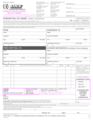  Dhx Bol Form 2007