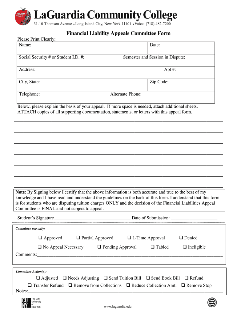 Lagcc Liability Form Address