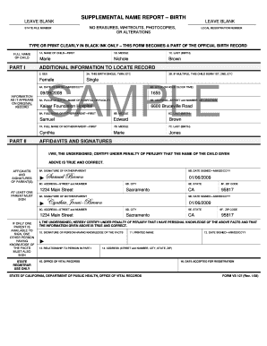 Birth Certificate Form Fill Up