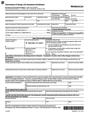 Election of Portable Term Coverage LifeBenefits  Form