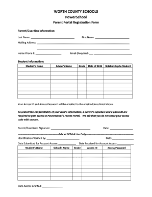 Worth County Powerschool Login Form