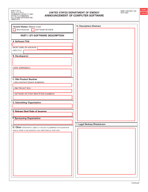 DOE F 241 4WEB1 OSTI  Form