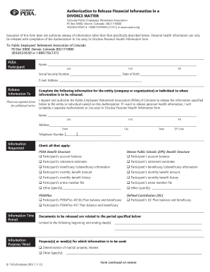 Authorization Release Form Divorce