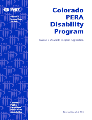 Colorado Pera Disability  Form