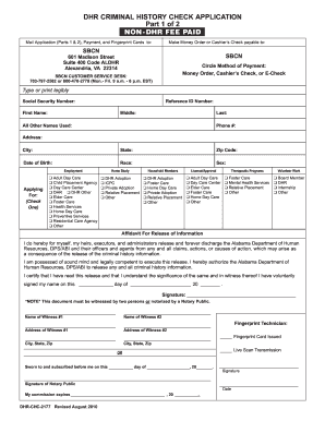 Cogent Background Check Alabama  Form