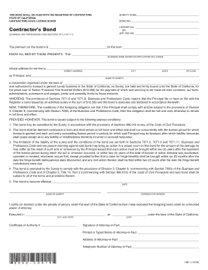 Contractors Bond Form 13b 1