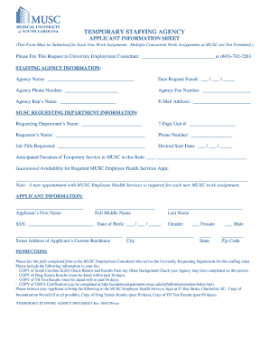 Lic Temporary Employees Application Form