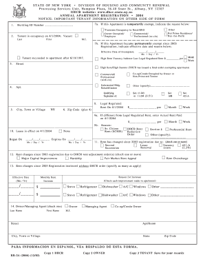 Dhcr Forms