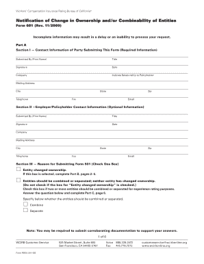 Wcirb Form 601