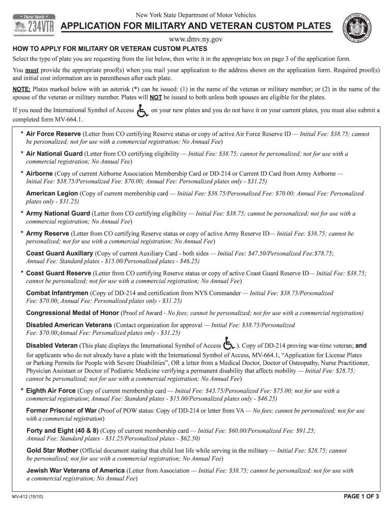  Mv 412 Form 2010