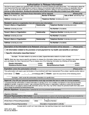 Care Improvement Plus Prior Authorization Form