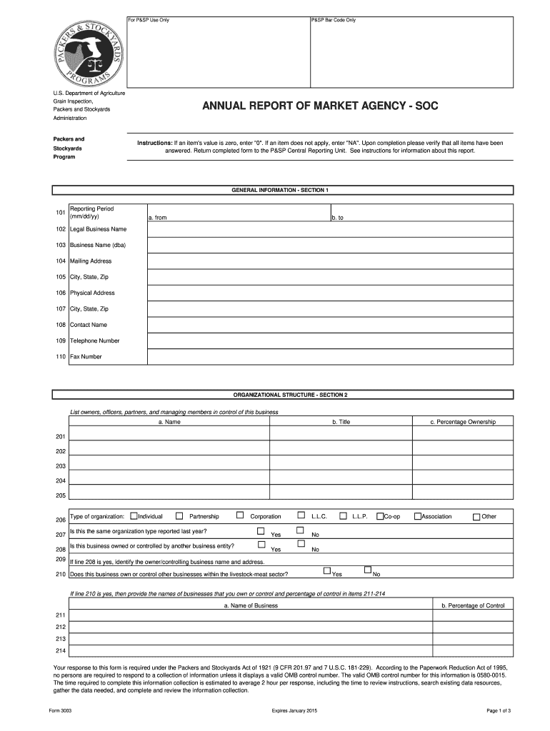  Form 3003 2015