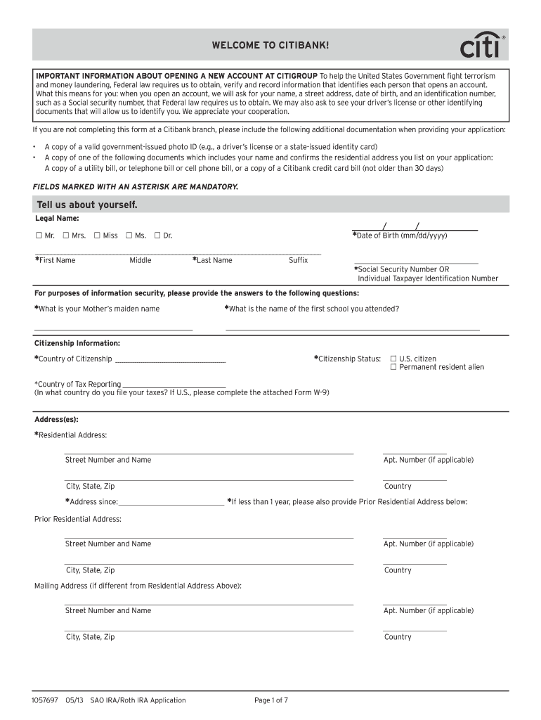 Citibank Ira Withdrawal Form