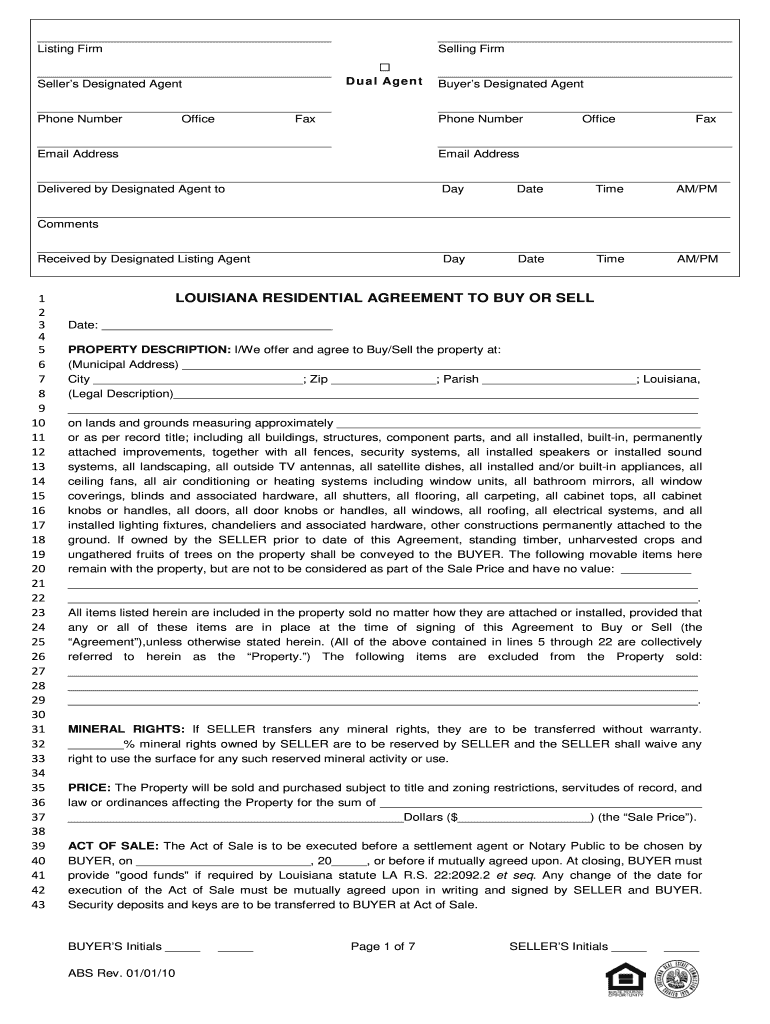 louisiana buy sell agreement fill out and sign printable