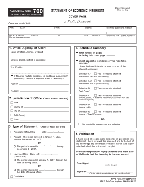  Sf 700 Fillable Form 2007