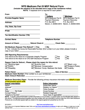 Wps Medicare Refund Form