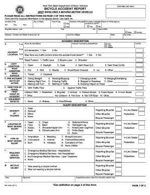  Accident Report Ny 2011