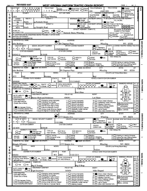 State of Wv Uniform Traffic Crash Report