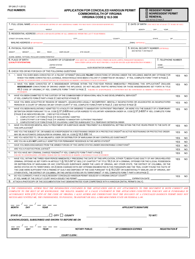 Get and Sign Maryland Concealed Handgun Permit Application Form 2020-2022