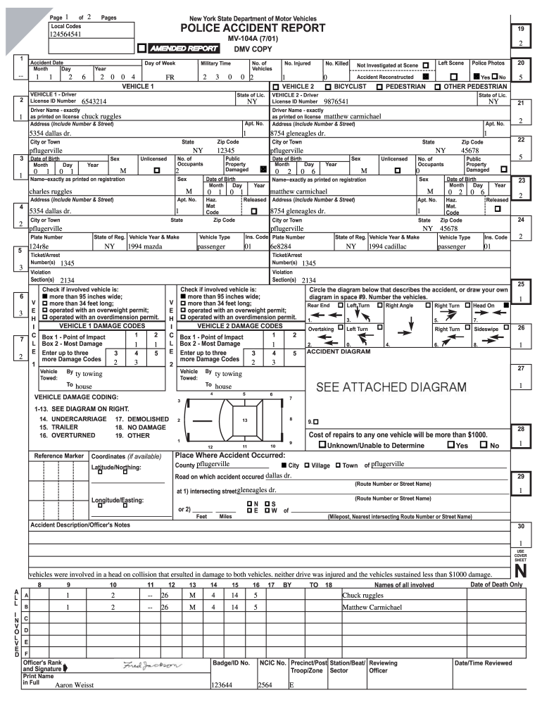  Mv104a Form 2001