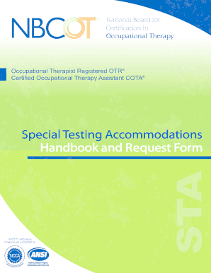 Nbcot Accommodations  Form