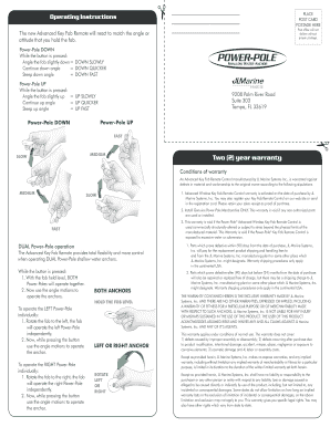 Power Pole Warranty  Form