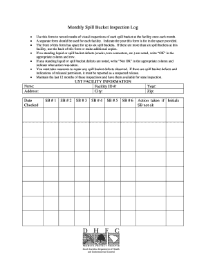 Manoul of Fire Track Inspection Weekly Report  Form